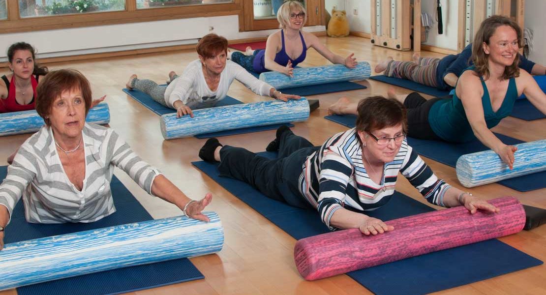 Mat classes incorporating the Pilates Baby Arc and/or Foam Roller. The curved surface of these accessories helps open the chest and hips and adds a stability challenge, quickly improving balance and control. Excellent to counter the effects of a desk-bound, sedentary lifestyle or for the ageing population.
Borrens